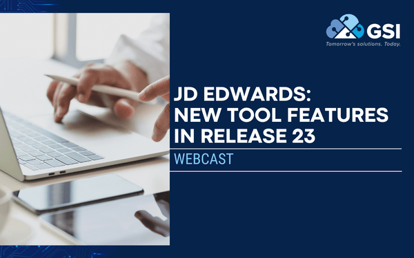 Webinar JDE release 23