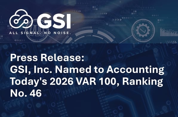 GSI, Inc. Named to Accounting Today's VAR 100 for 2026